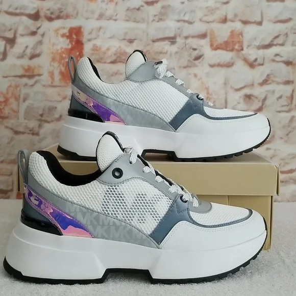 New Michael Kors Ballard Colorblock Nylon Sneakers - Picture 3 of 13